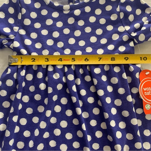 🍭3/$15 Wonder Nation Blue with White Polkadot Dress-18 months - Picture 13 of 14